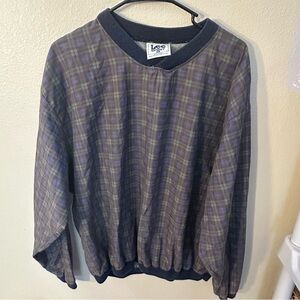 Lee Multicolor Plaid Pullover Men’s Size L Vintage